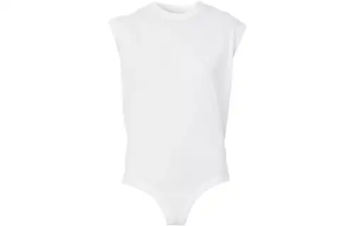 Burberry Bodysuits Women's White Crew Neck