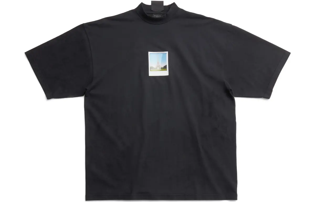 Balenciaga SS23 T Shirt Women's Black Loose Fit