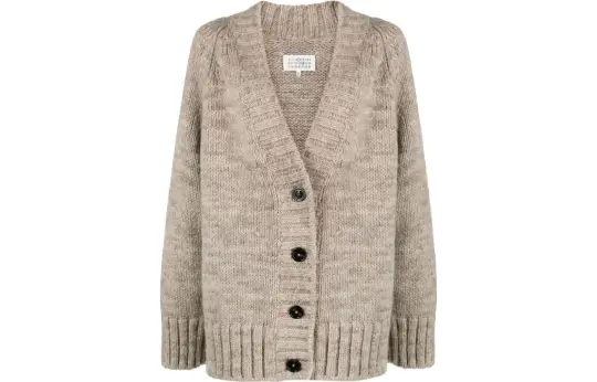 Maison Margiela V Neck Buttoned Cardigan