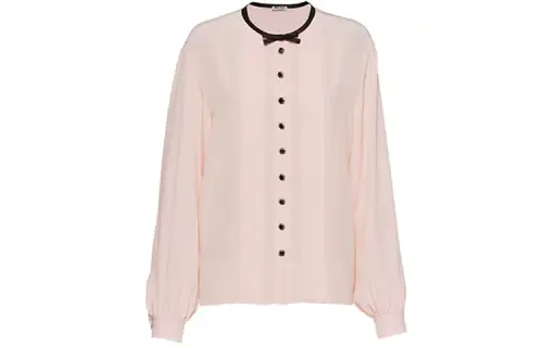 MIU MIU Shirts Women's Pink Crew Neck Moderate Shirt