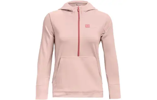 Under Armour Sweatshirts Women's Light Lilac Hooded Thickened And Fleece Lined Regular