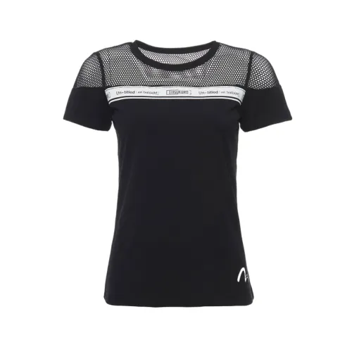 EVISU T Shirts Women's Black Crew Neck