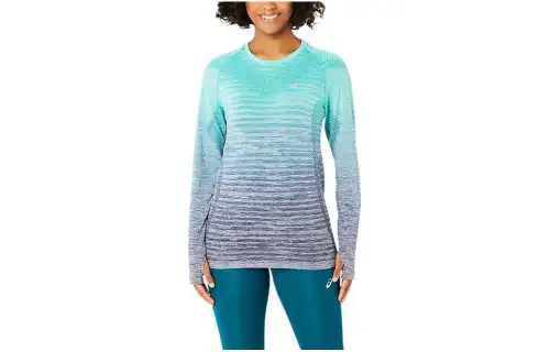 Asics Seamless Long Sleeve Top T Shirt Women's Green