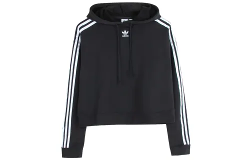 Adidas Originals ADICOLOR Sweatshirts Women's Black Hooded Moderate Regular