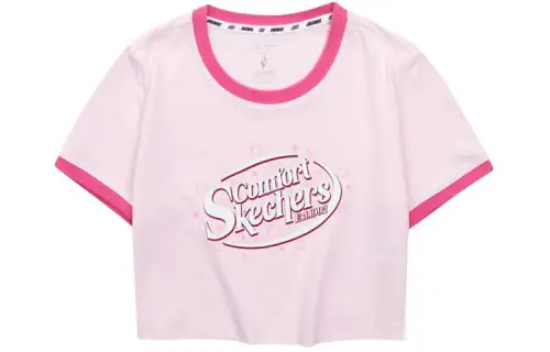 Skechers T Shirt Women's Light Pink Red