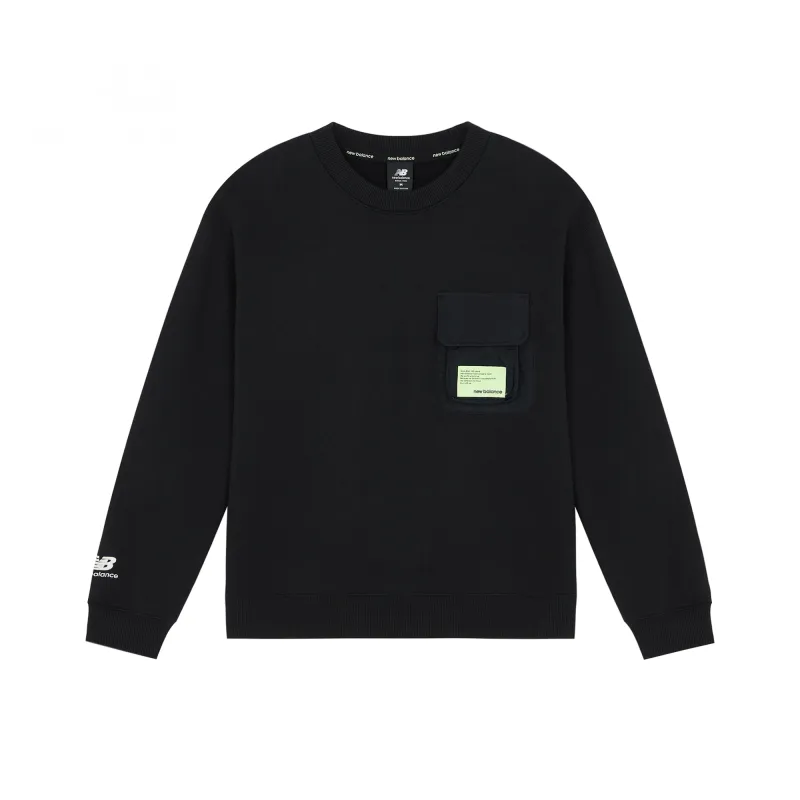 New Balance New Balance CNY Sweatshirts Women's Black Crew Neck Moderate Regular
