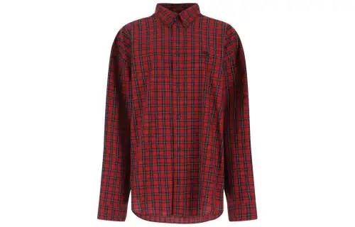Balenciaga Shirts Women's Red Lapel Moderate Other