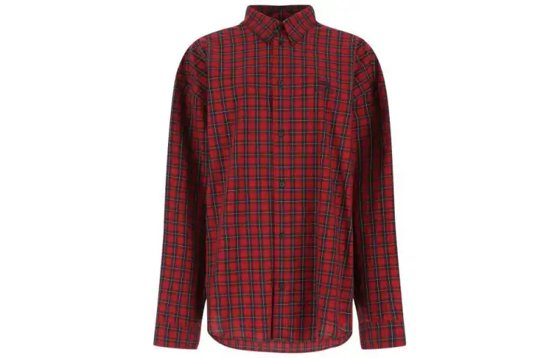 Balenciaga Shirts Women's Red Lapel Moderate Other