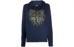 KENZO Sweatshirts Women's Blue Hooded Moderate Regular