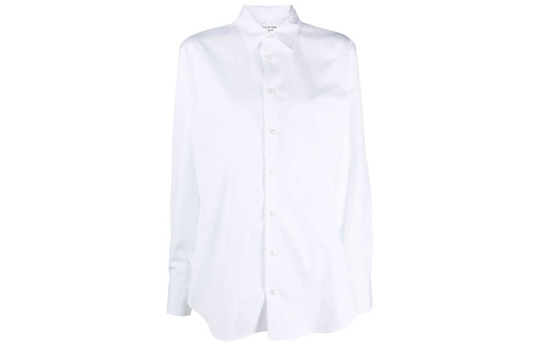 Maison Margiela Shirts Women's White Lapel Moderate Other