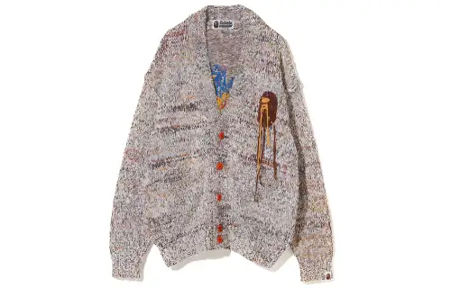 A BATHING APE Knitwear Women's Multicolor V Neck Moderate Cardigan