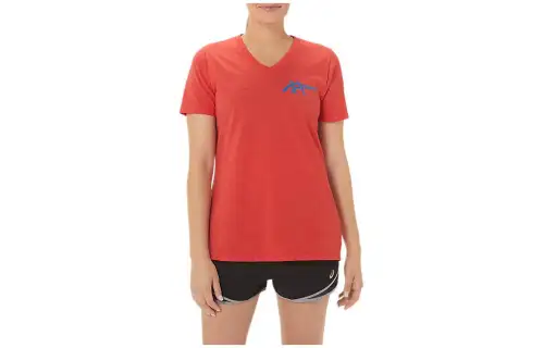 Asics 1977 Heritage Americana V Neck T Shirt Women's Red