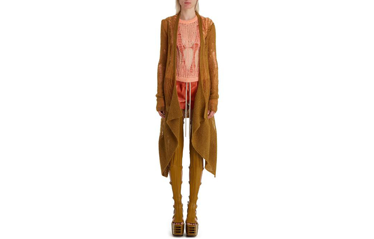 RICK OWENS/RO SS22 Knitwear Women's Earth Yellow