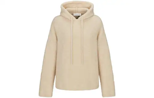 DIOR Quarterly New Products Sweatshirts Women's Beige Hooded Moderate