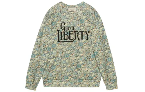 GUCCI Sweatshirts Women's Green Crew Neck Moderate Regular