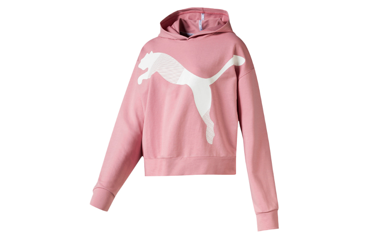Женское худи PUMA Cropped Hoodie (розовое)