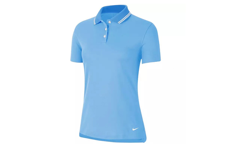 Женская футболка Nike Dri-Fit logoPolo (синий) — фото 1