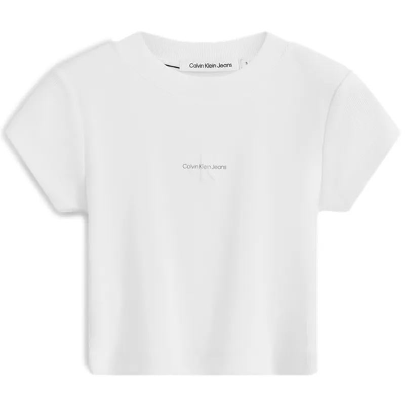 CALVIN KLEIN T Shirt Women's Moon White