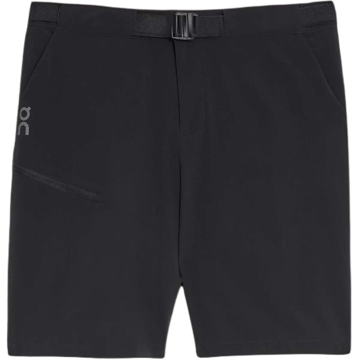 On belted shorts
