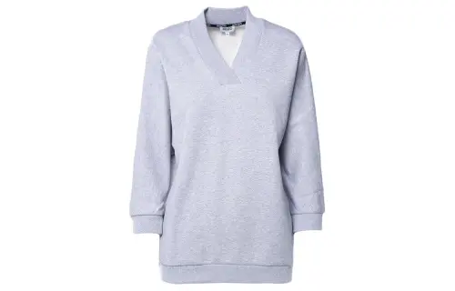 KENZO Sweatshirts Women's Light Gray V Neck Moderate Heavyweight