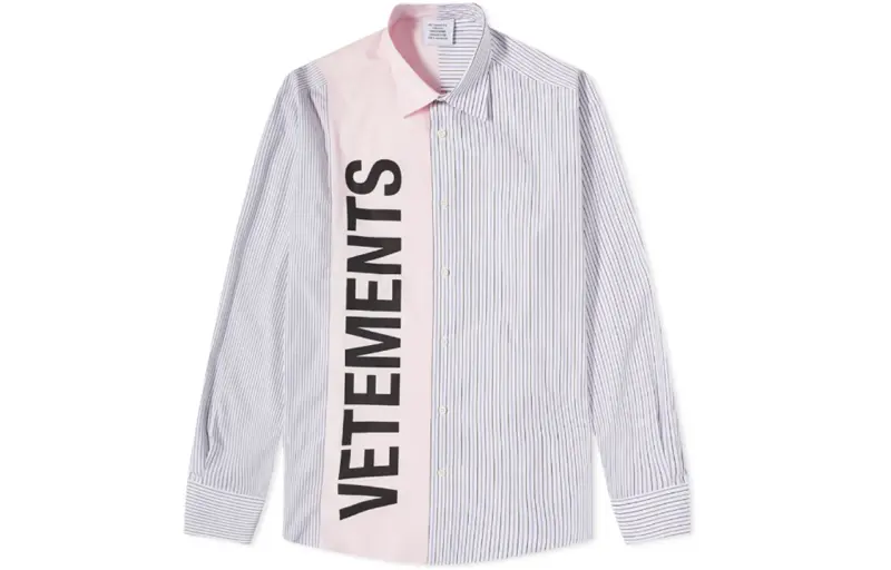 Vetements Shirts Women's Gray Pointed Collar Shirt