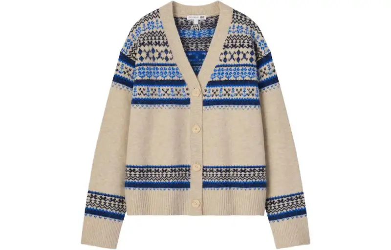 UNIQLO X MARNI Uniqlo Marni Co Branding Knitwear Women's Blue V Neck Moderate Other