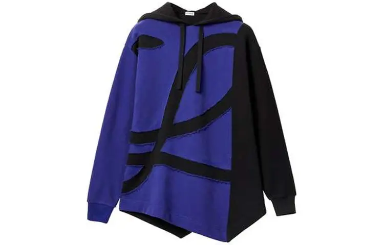 LOEWE Sweatshirts Women's Blue Hooded Moderate Regular