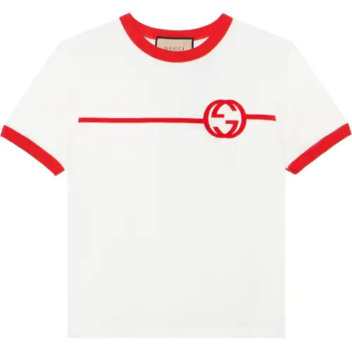 GUCCI SS24 T Shirt Women's Ecru