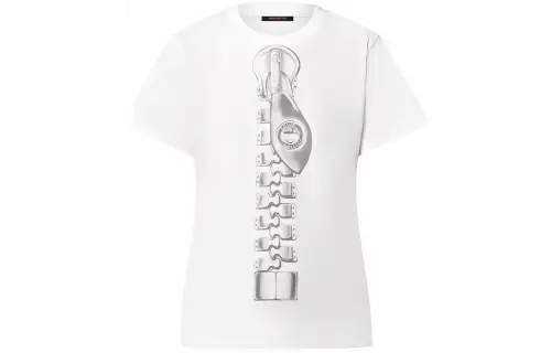 LOUIS VUITTON Zipper Print T-Shirt