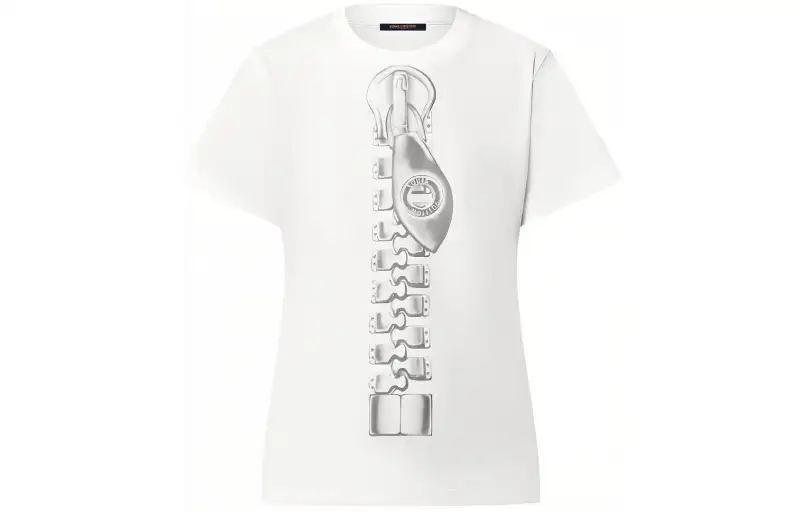 LOUIS VUITTON Zipper Print T-Shirt