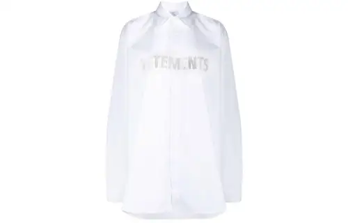 Vetements Shirts Women's White Lapel Moderate Other