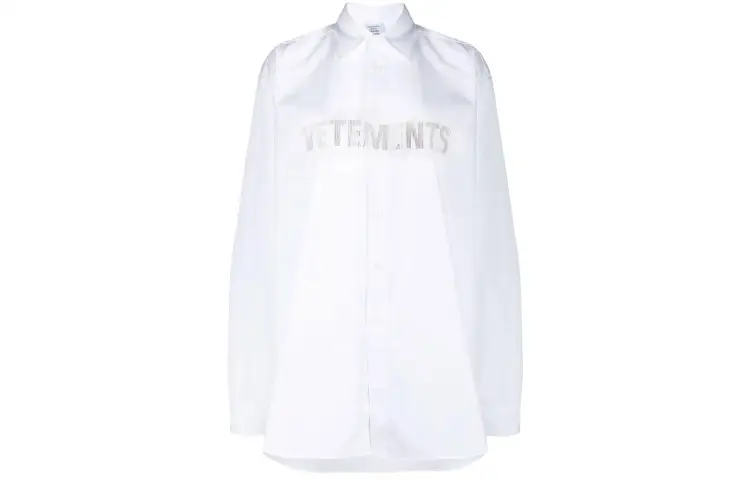 Vetements Shirts Women's White Lapel Moderate Other