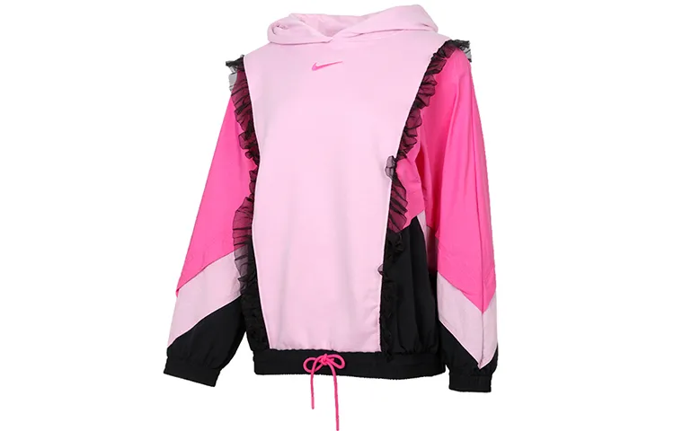 Nike Sweatshirts Women's Light Arctica Pink Hooded Moderate Regular