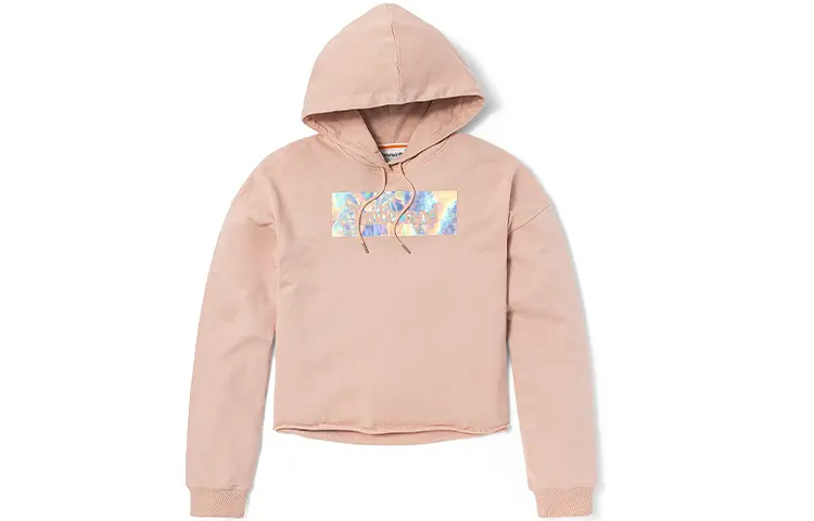 Timberland Sweatshirts Women's Light Pink Hooded Moderate Regular