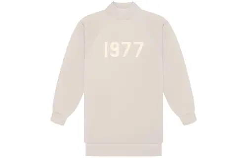 Fear Of God Essentials Women's1977 3/4 Sleeve Mockneck Wheat