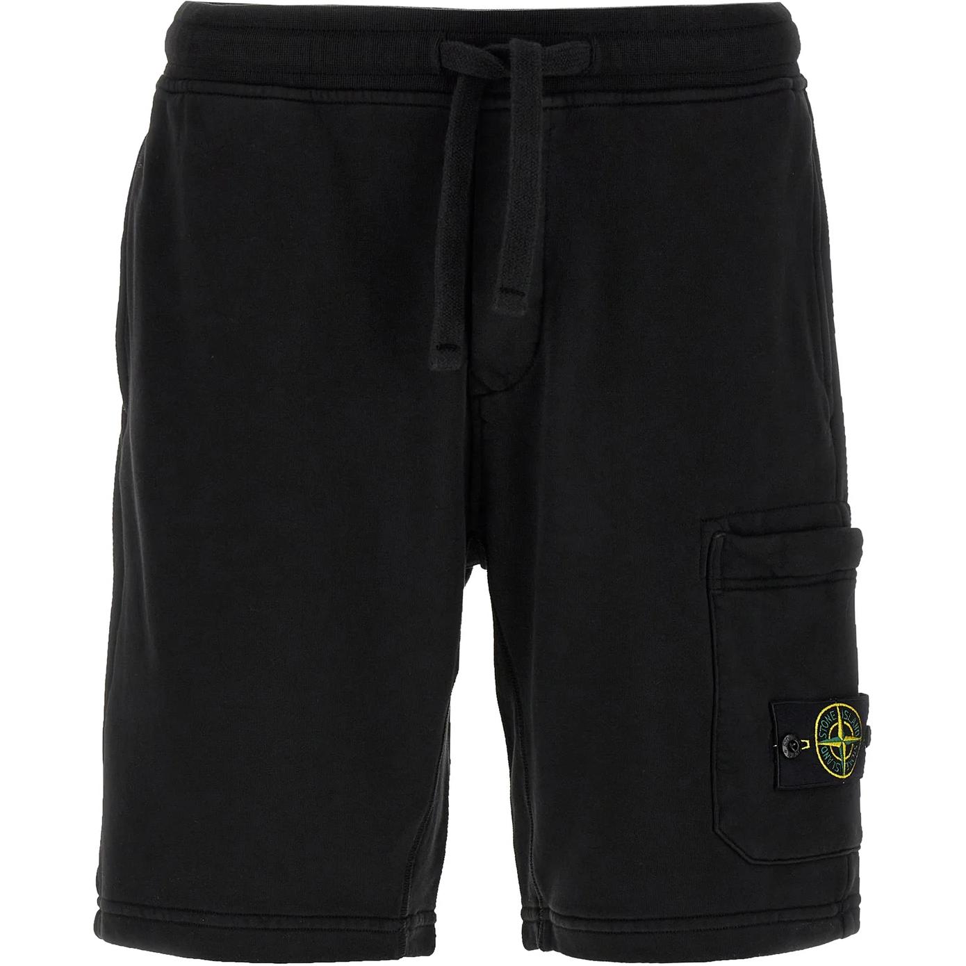 Мужские шорты STONE ISLAND (черные)