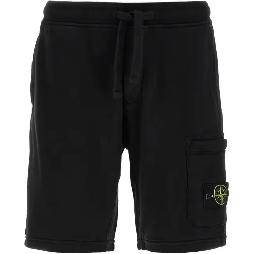 STONE ISLAND Compass badge Cotton Track Shorts