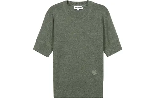 KENZO SS21 Slim Fit Knitwear Women's Light Army Green