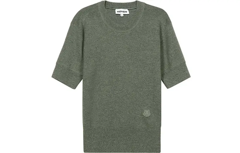 KENZO SS21 Slim Fit Knitwear Women's Light Army Green