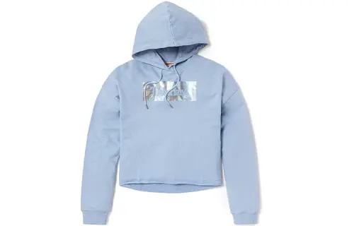 Timberland Sweatshirts Women's Light Blue Hooded Moderate Regular