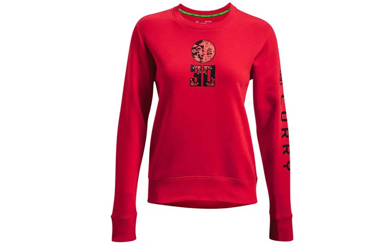 Under Armour X SESAME STREET Sesame Street Sweatshirts Women's Red Crew Neck Moderate Straight Fit