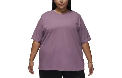 Jordan ESSENTIALS Drop Shoulder Sleeve T Shirt Women's Dark Purple