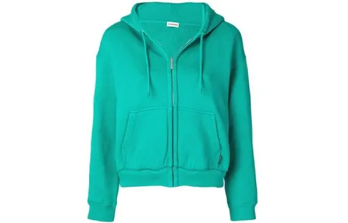 Balenciaga Sweatshirts Women's Green Hooded Moderate Regular