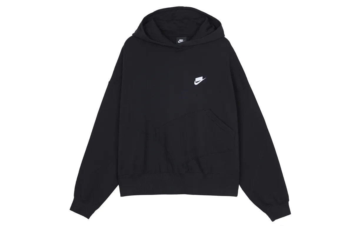Nike Sweatshirts Women's Black Hooded Moderate Regular