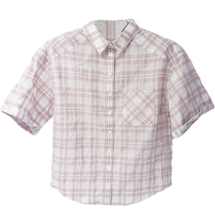 Женская рубашка Burberry (розовая)