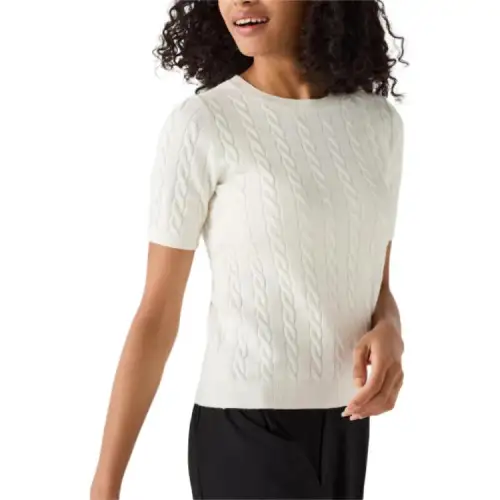 UNIQLO Knitwear Women's Ivory Crew Neck Moderate Other