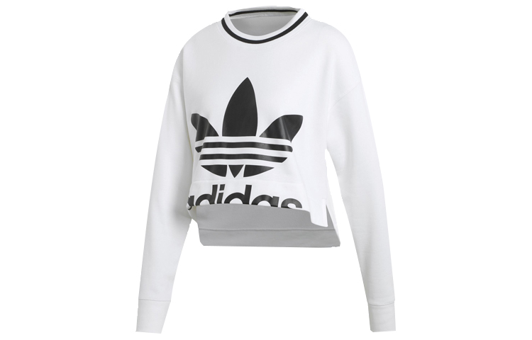 Женское худи adidas Cropped Sweater (белое)