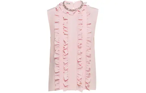 MIU MIU Camisoles Women's Quartz Crew Neck Moderate Other