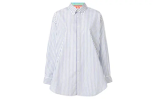 Balenciaga Shirts Women's Blue Lapel Moderate Other