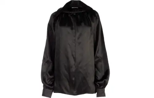Balenciaga Shirts Women's Black Crew Neck Moderate Shirt